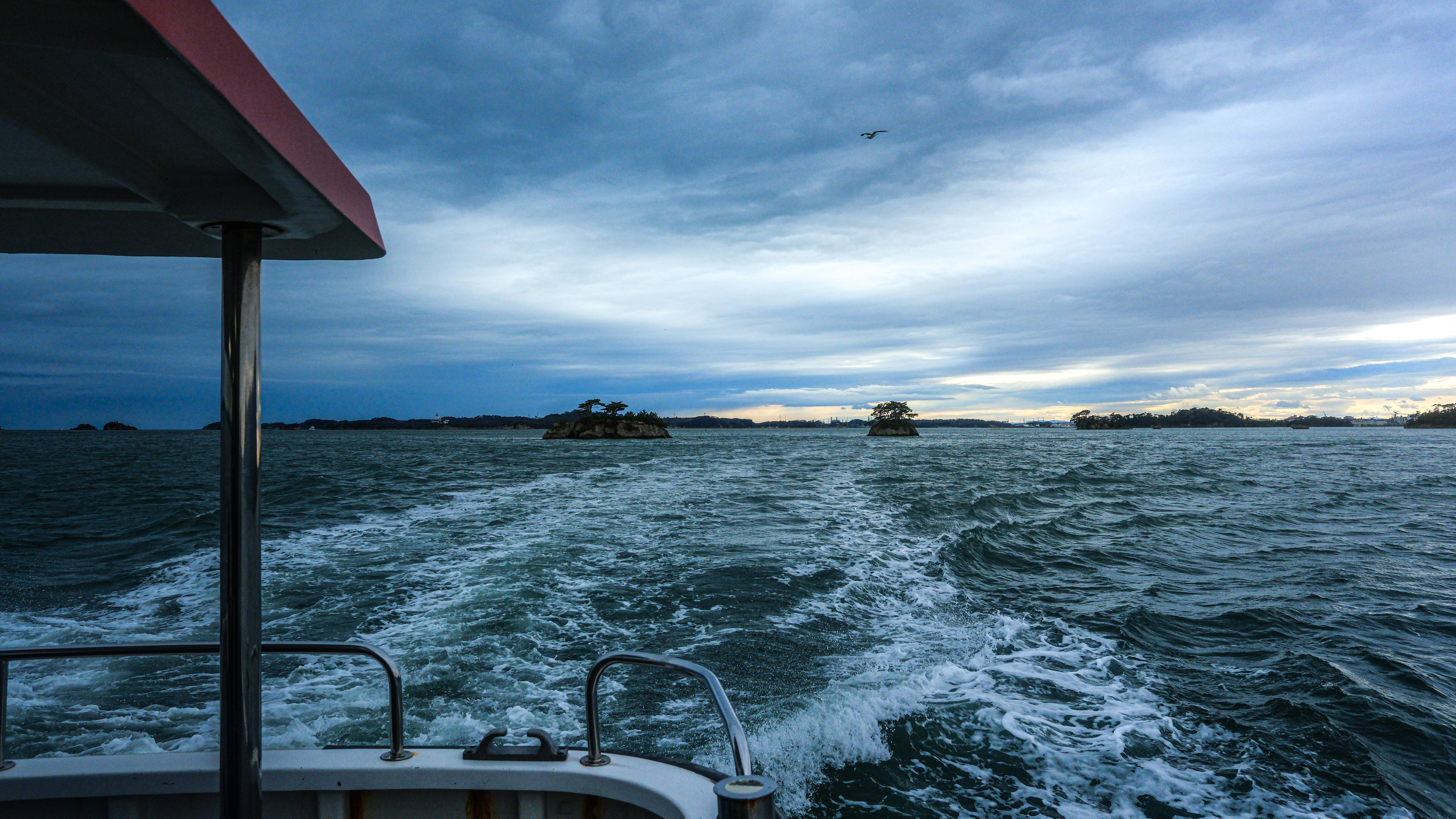 view from back of boat