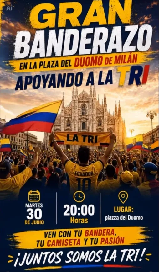 Gran Banderazo Tricolor en apoyo a La Tri