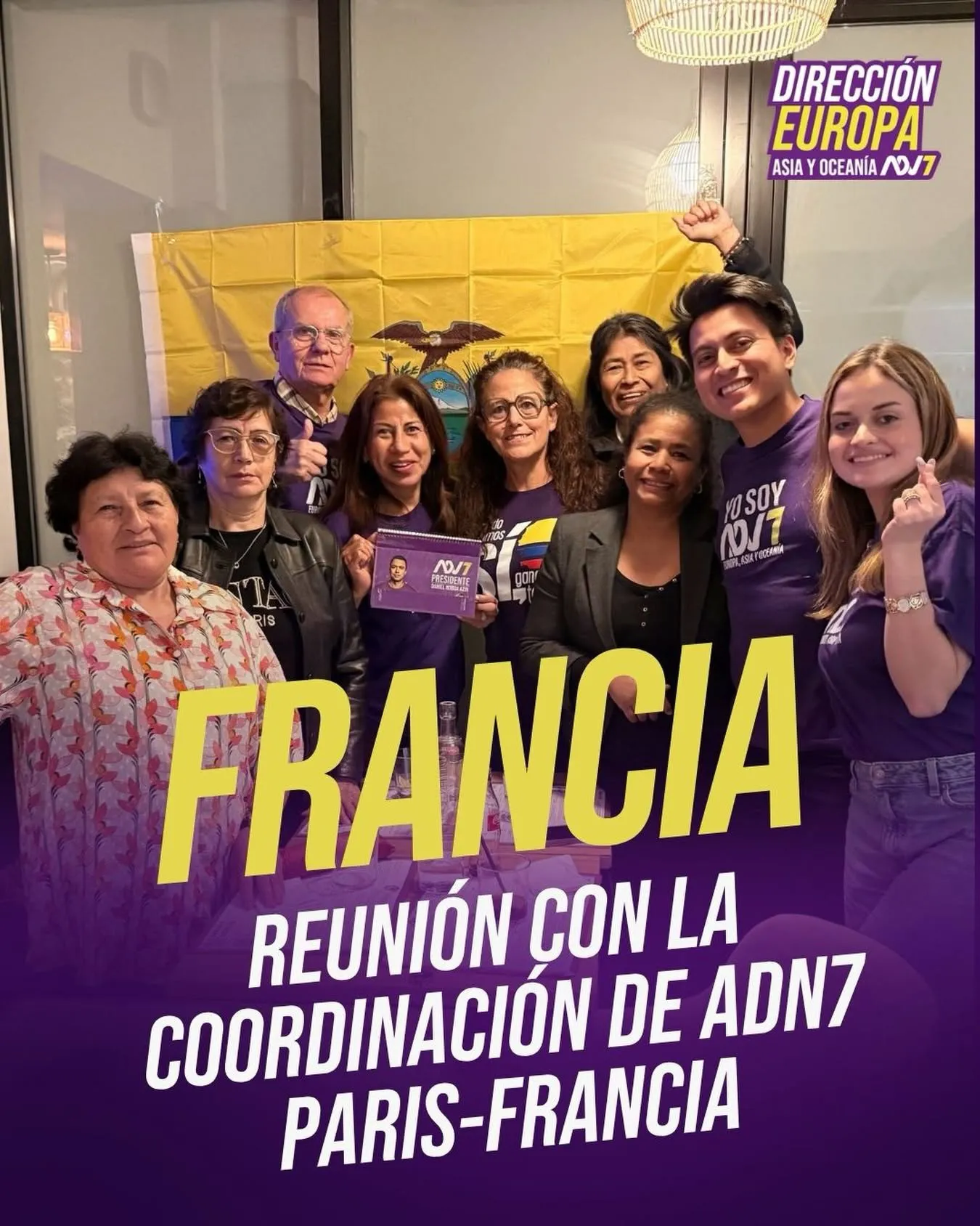 Reunión con la Coordinación de ADN Francia en París