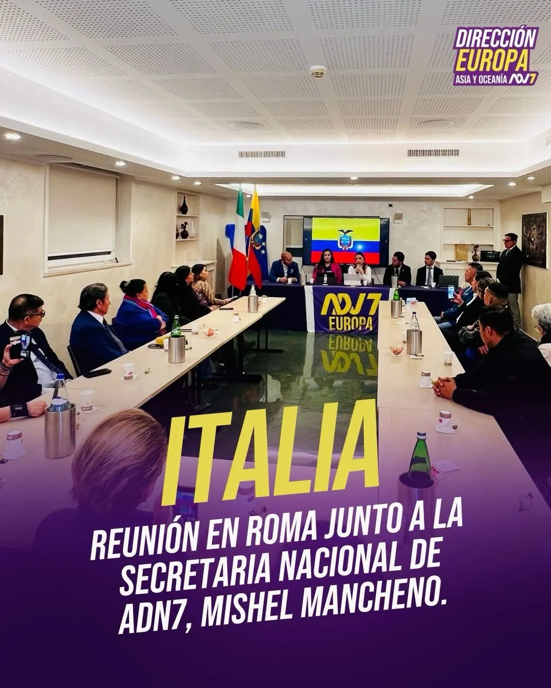 Reunión en Roma con la secretaria nacional de ADN