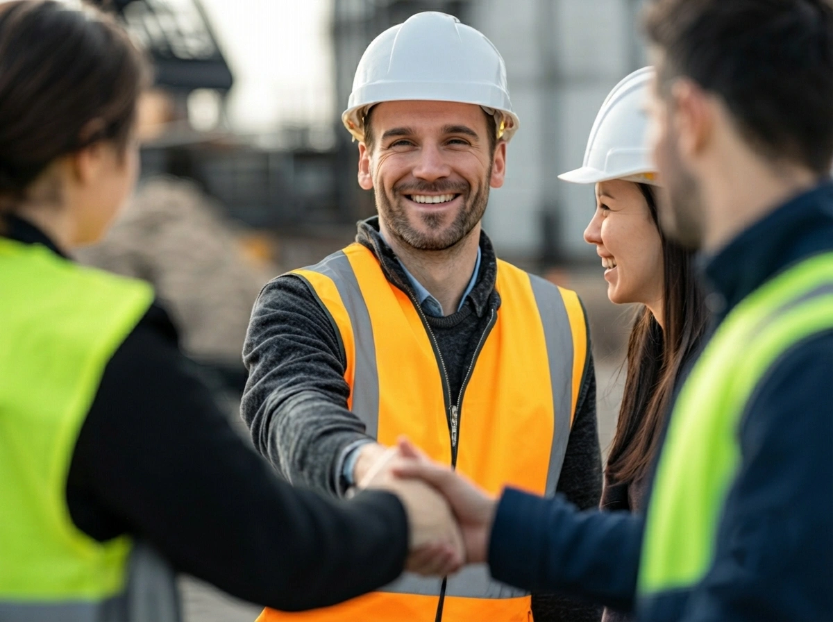 Equipo de trabajo con equipos de protección — seguros SCTR, Vida Ley y EPS