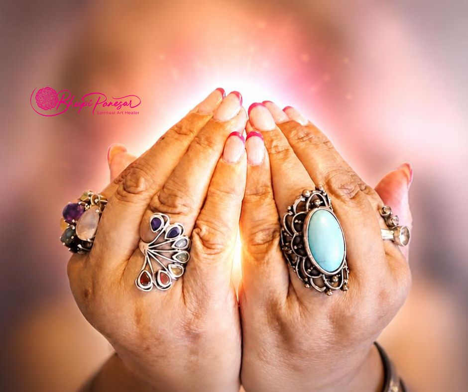 Bhupi with cupped hands and soft light