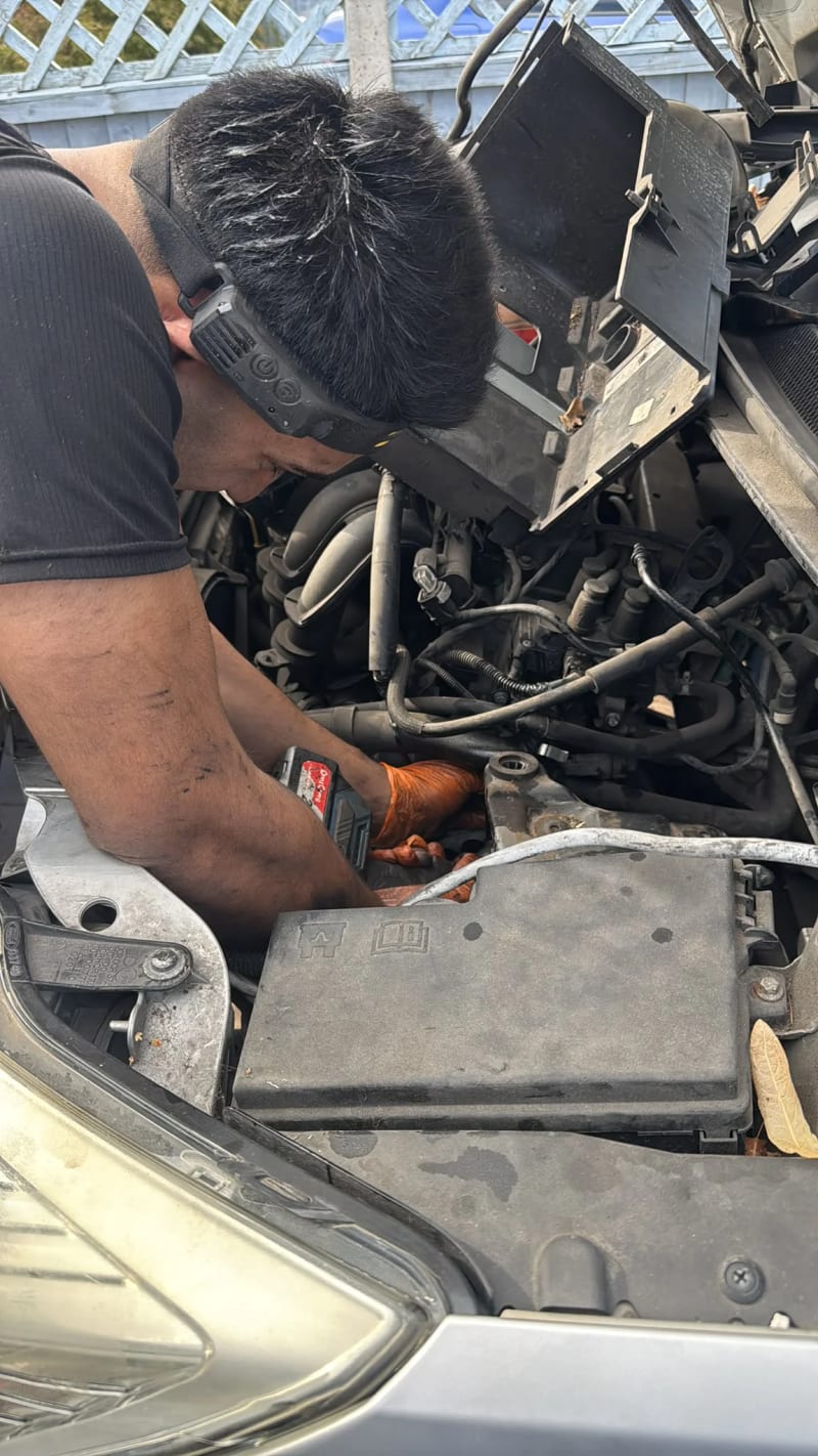 Engine bay work in progress