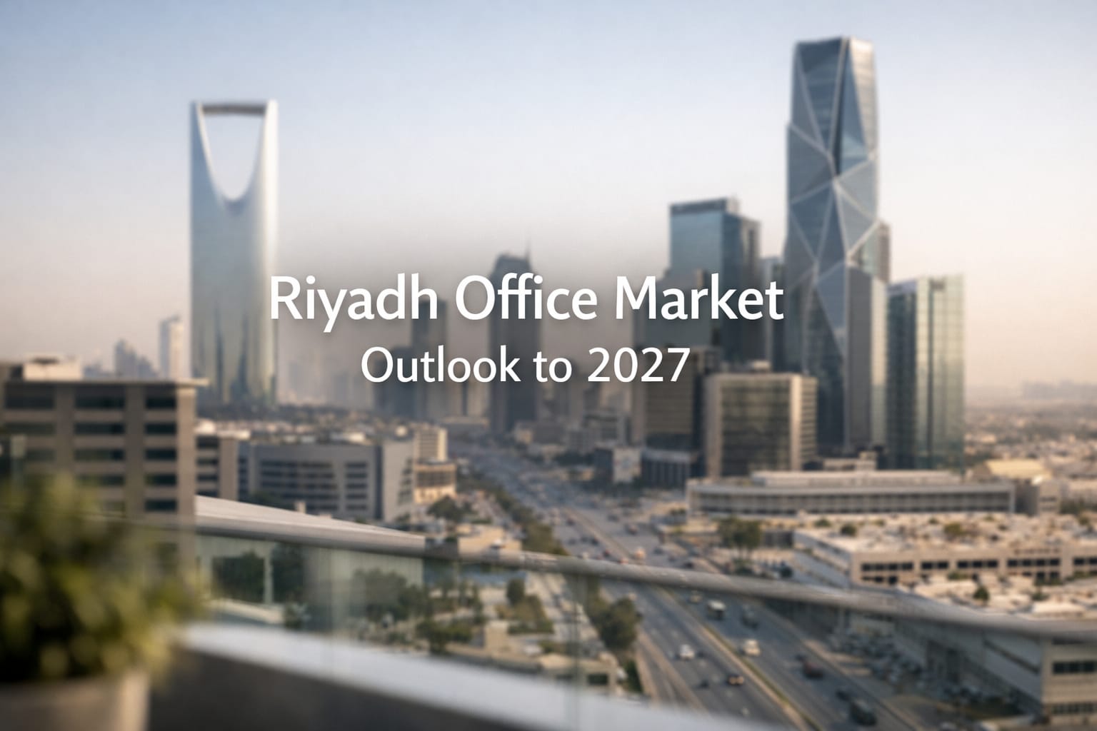 Riyadh skyline with modern office buildings