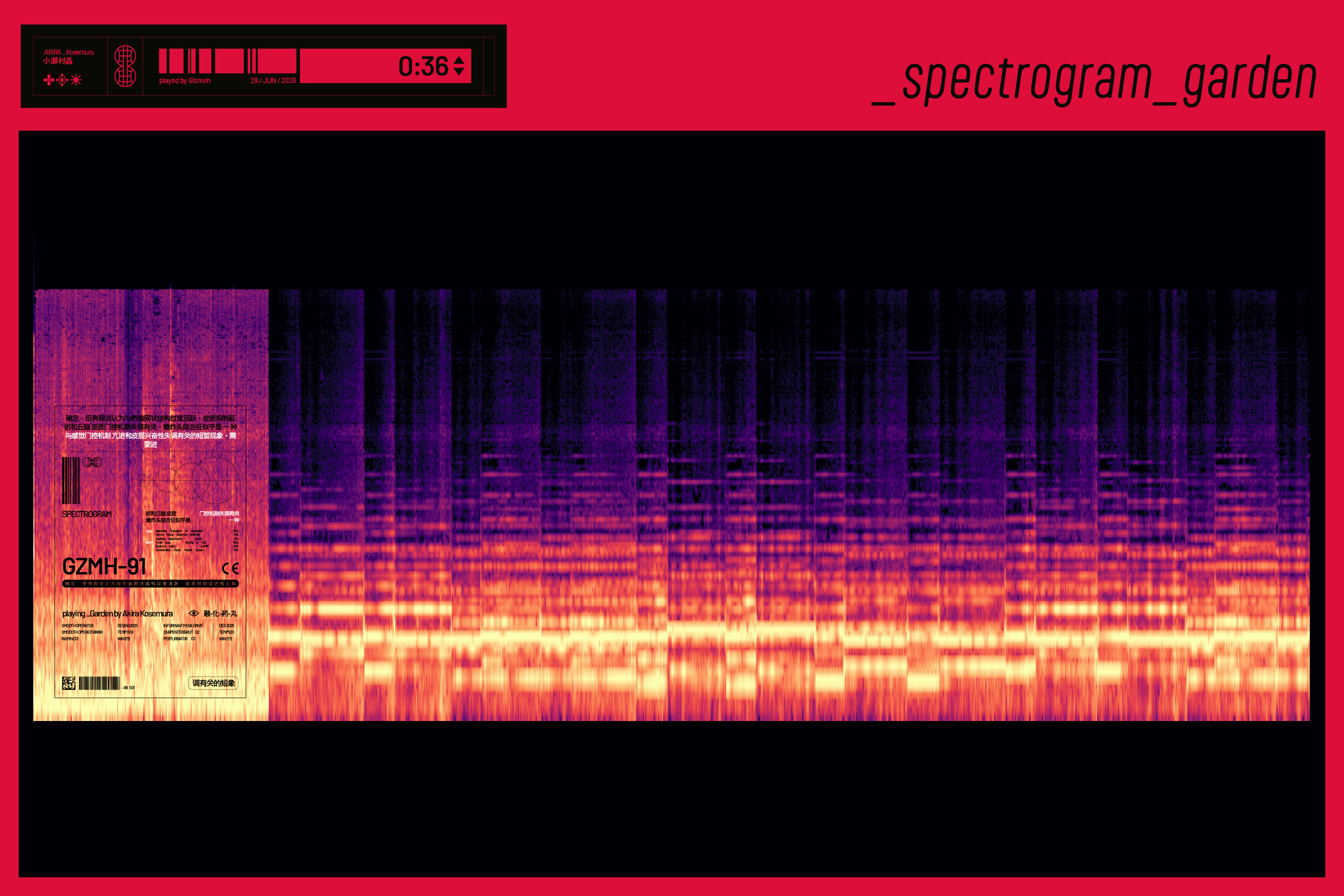 Spectrogram — Garden by Kosemura