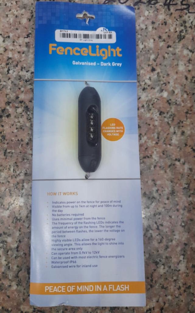 Electric Fence Light Indicator — Giga Team Solutions, +254 718 811 661