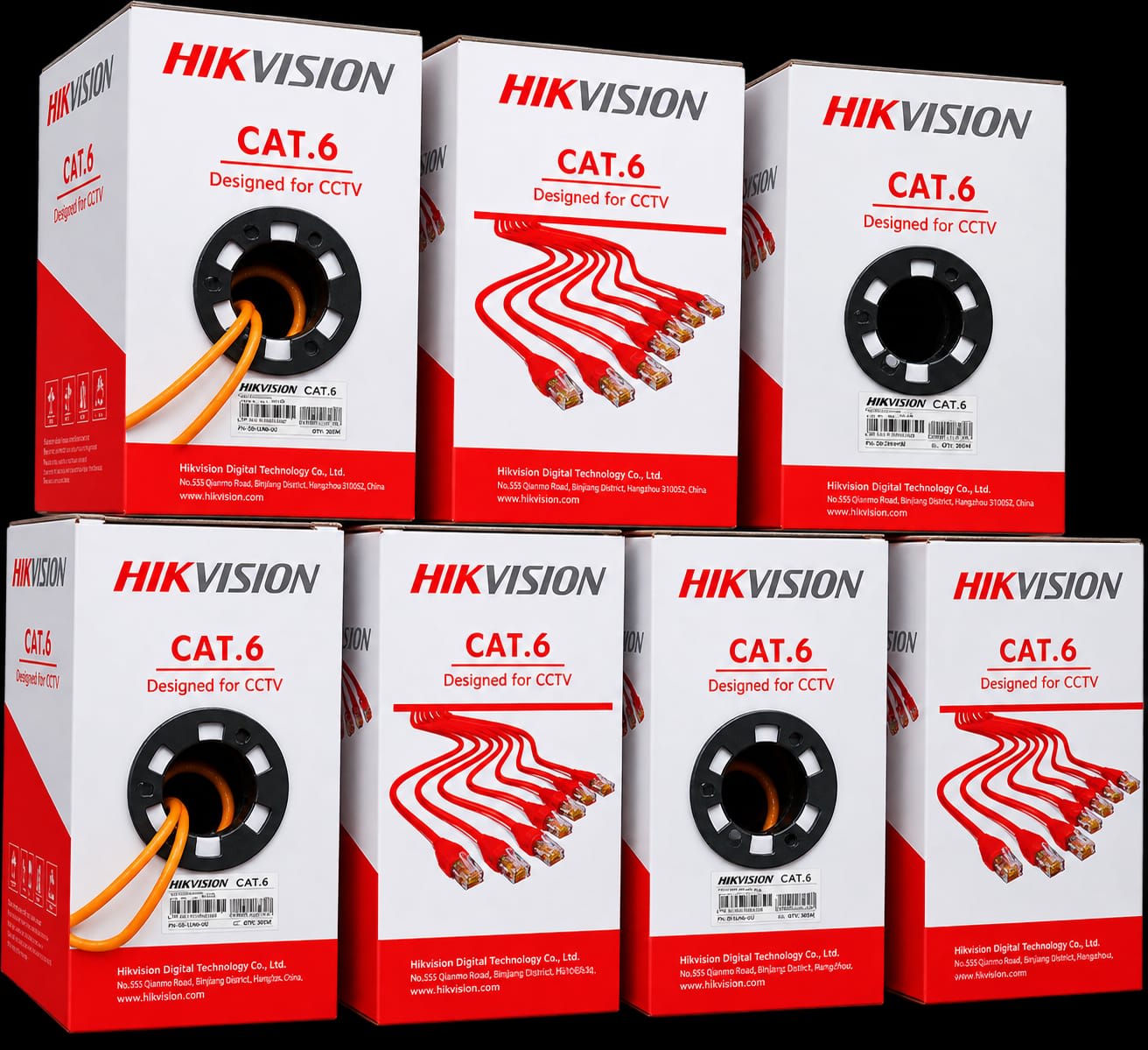 Hikvision DS-1LN6UZC0(O-STD) orange 305m CAT6 U/UTP Network Cable — Giga Team Solutions, +254 718 811 661