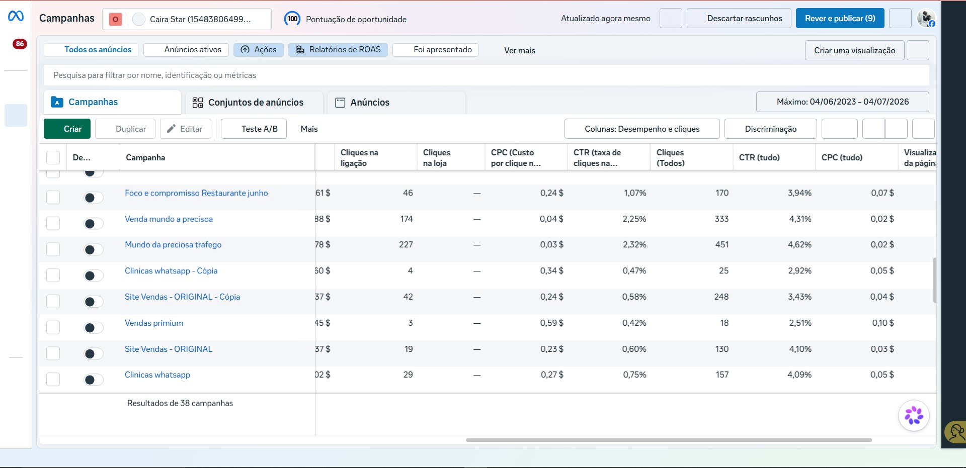 Campanhas de Meta & Google Ads — caso 2