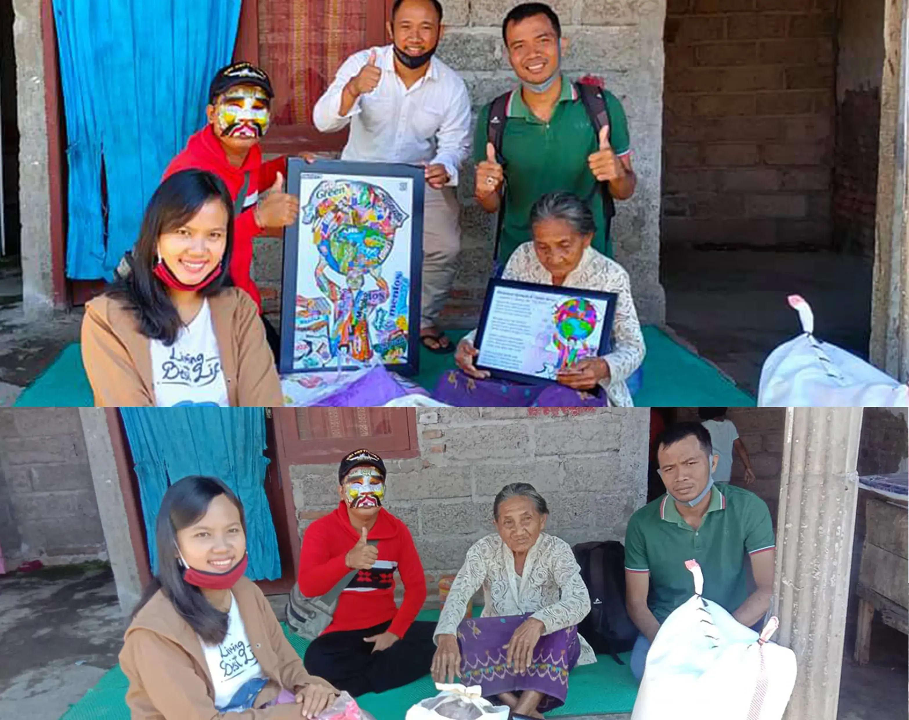 Penyerahan bantuan buat Dadong Tari