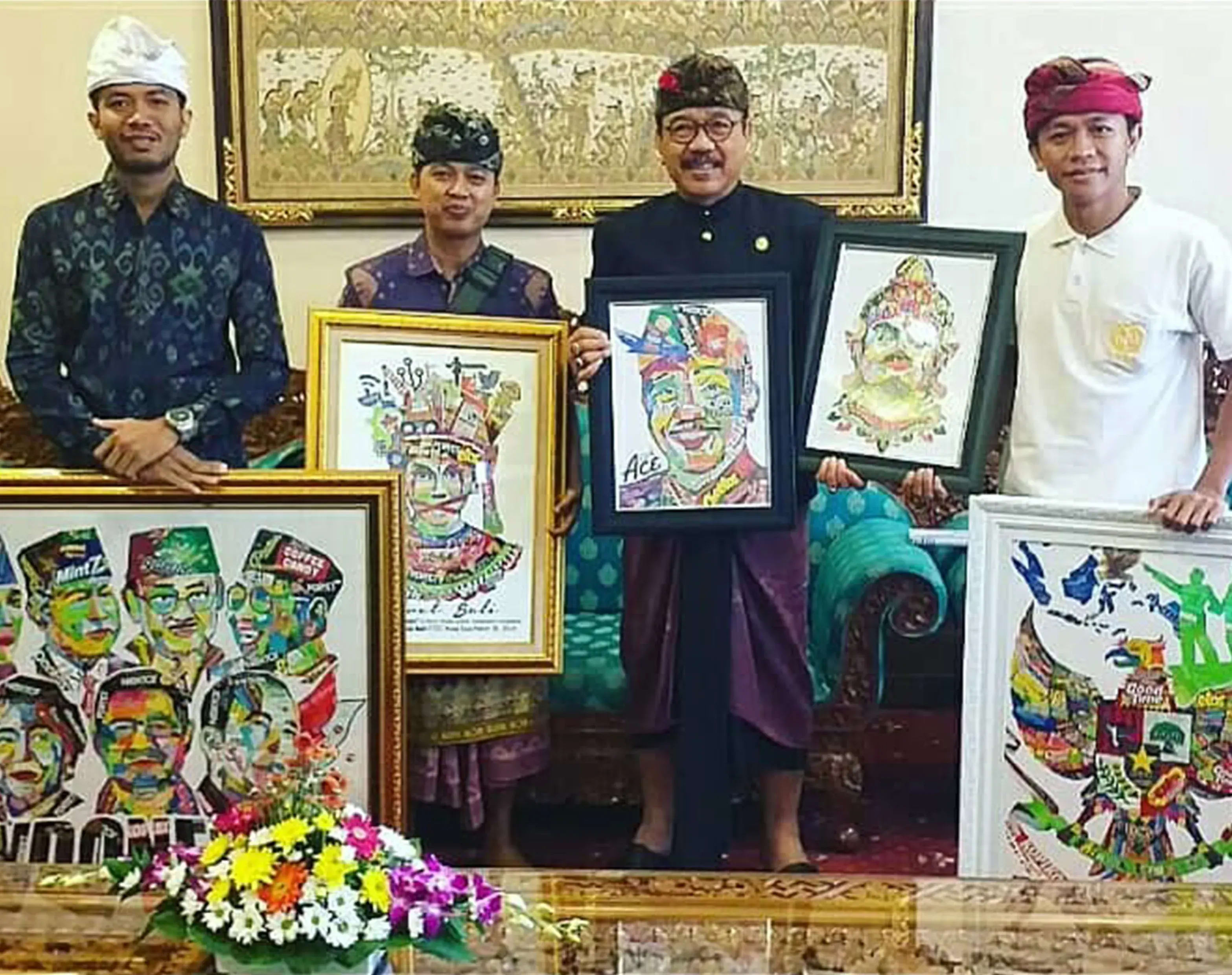 Penyerahan wajah Plastik ke Wakil Gubernur Bali