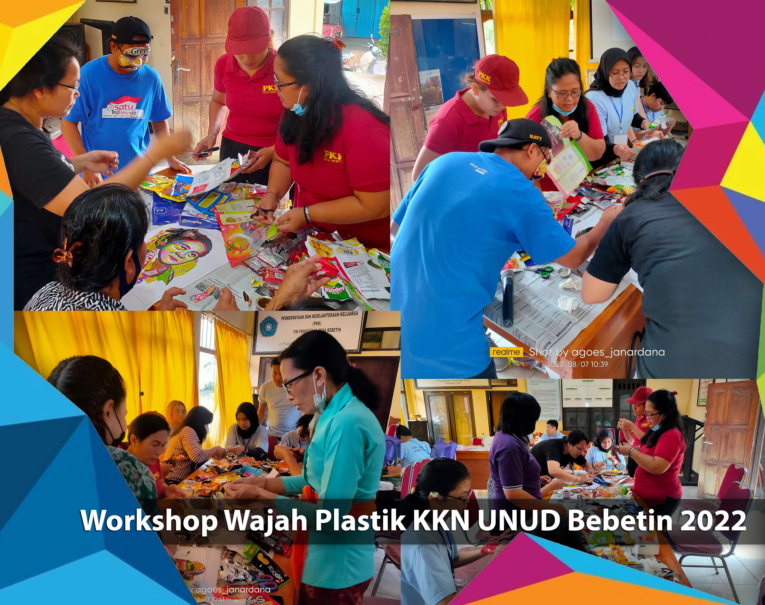 Workshop Wajah Plastik KKN UNUD Desa Bebetin 2022