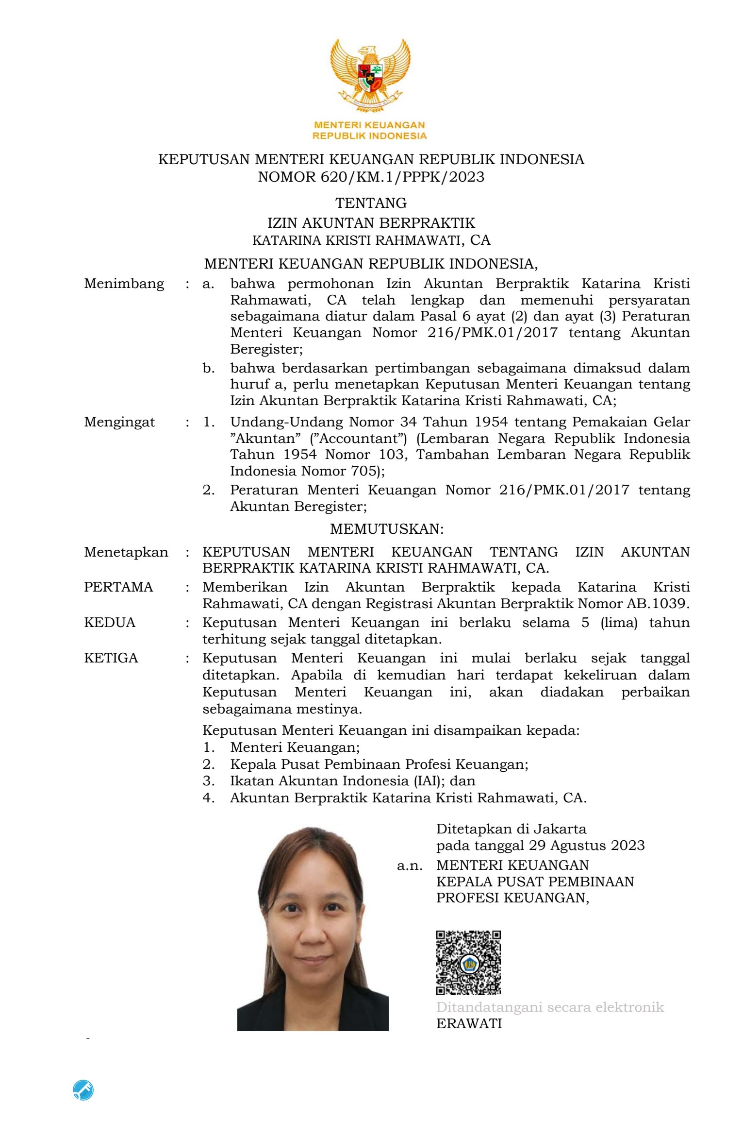 Izin Akuntan Berpraktik