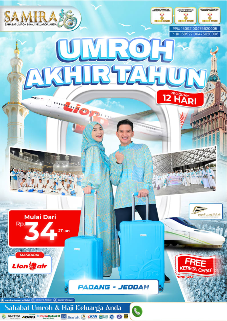 Brosur Umroh Padang 13 Hari Lion Air