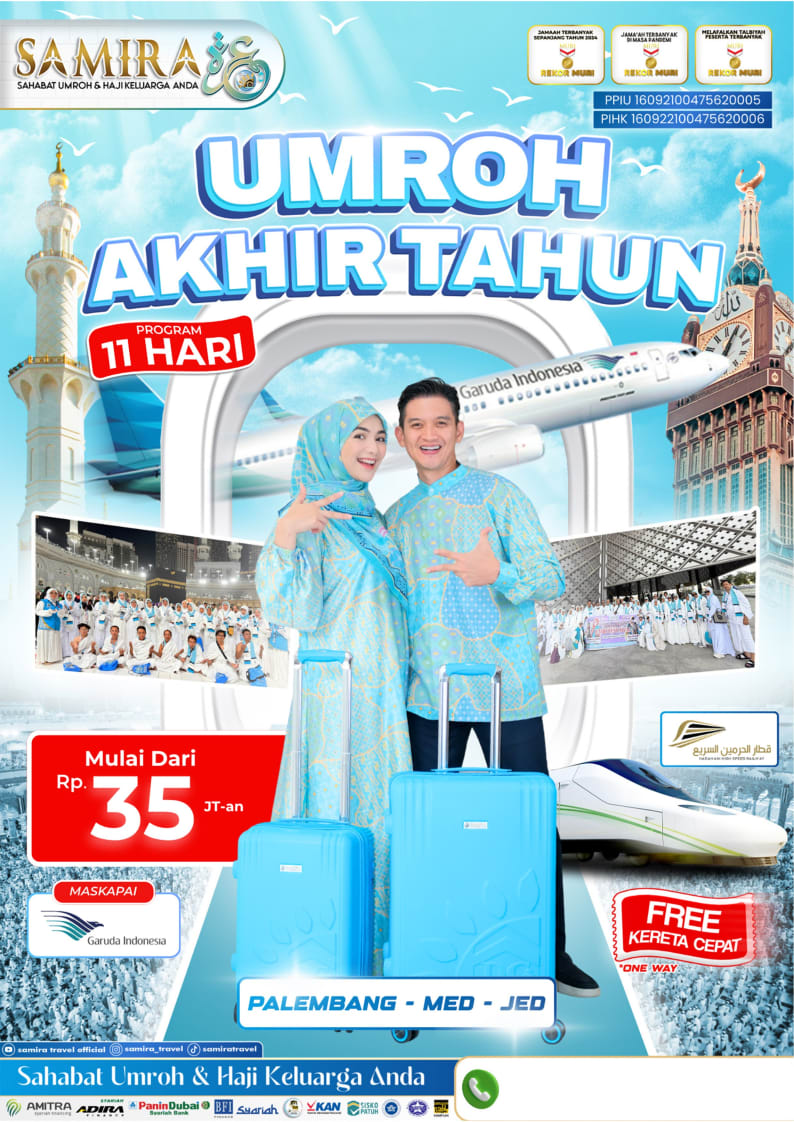 Brosur Umroh Palembang 10 Hari Garuda