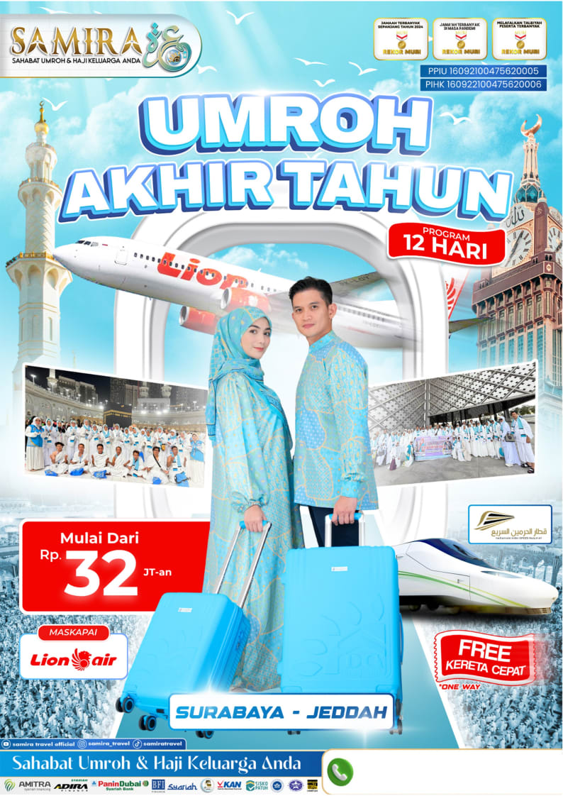 Brosur Umroh Surabaya Lion Air 12 Hari
