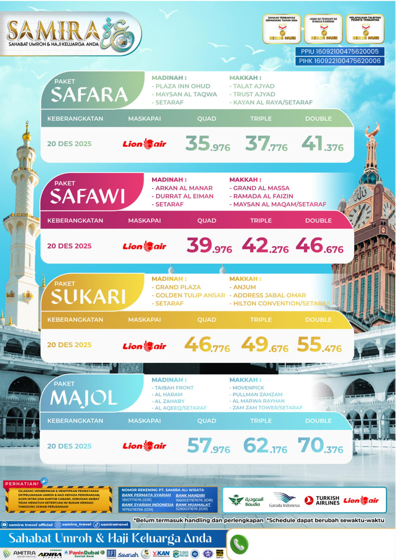 Brosur Umroh Makassar Garuda 12 Hari