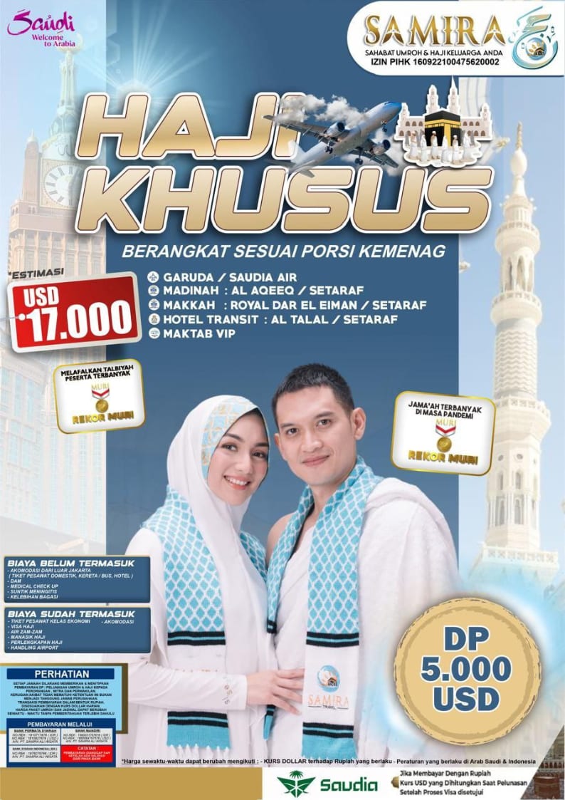 Brosur Haji Khusus Samira Travel - Program ibadah haji dengan pelayanan khusus