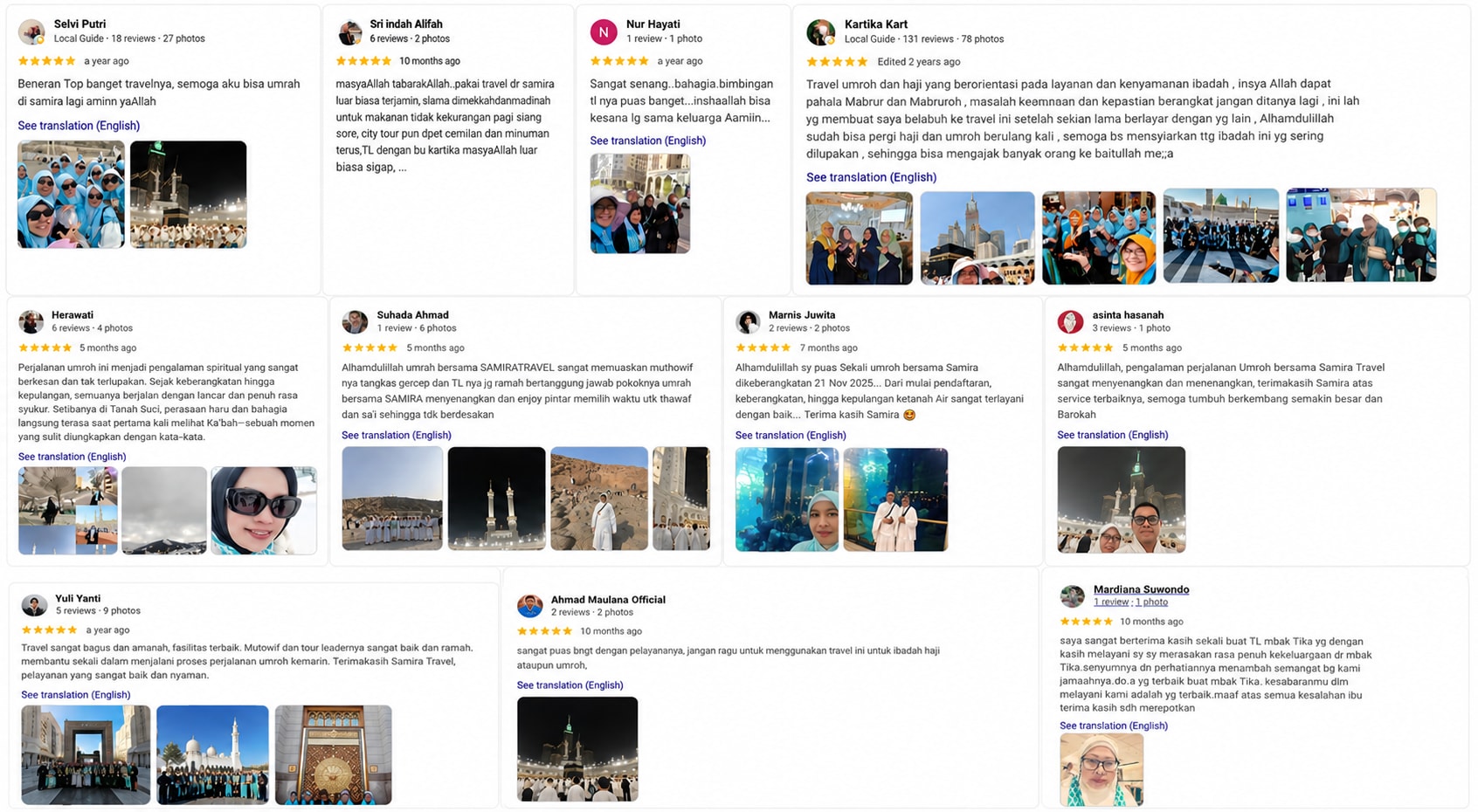 Google Review Samira Travel