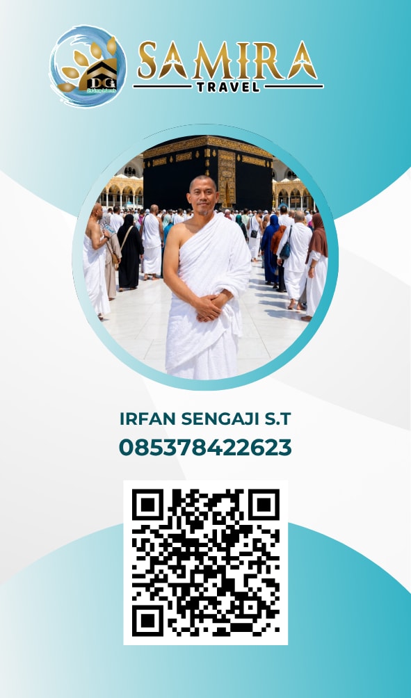 Kartu Identitas Resmi Perwakilan Samira Travel IRFAN SENGAJI S.T
