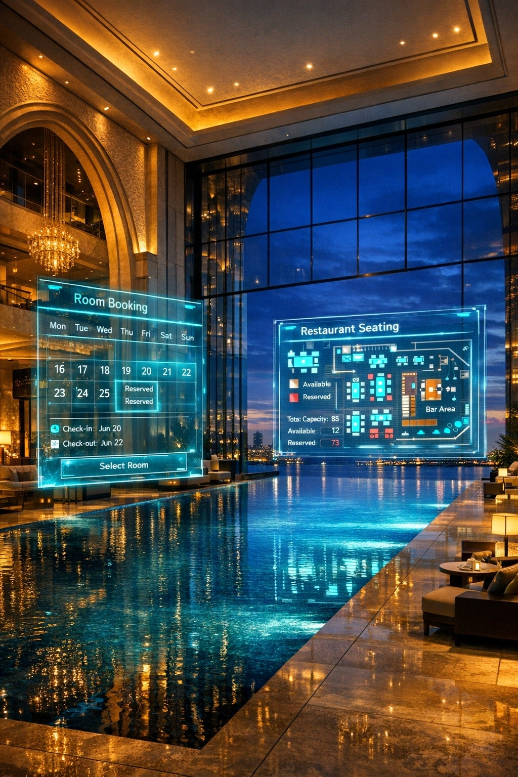 Dubai skyline at sunset - SGC TECH AI UAE headquarters