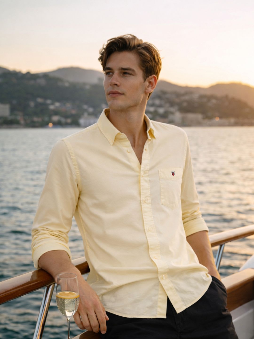 Louis Philippe Jeans Men Slim Fit Over Dyed Soft Handfeel Full Sleeve Casual Shirt - default view