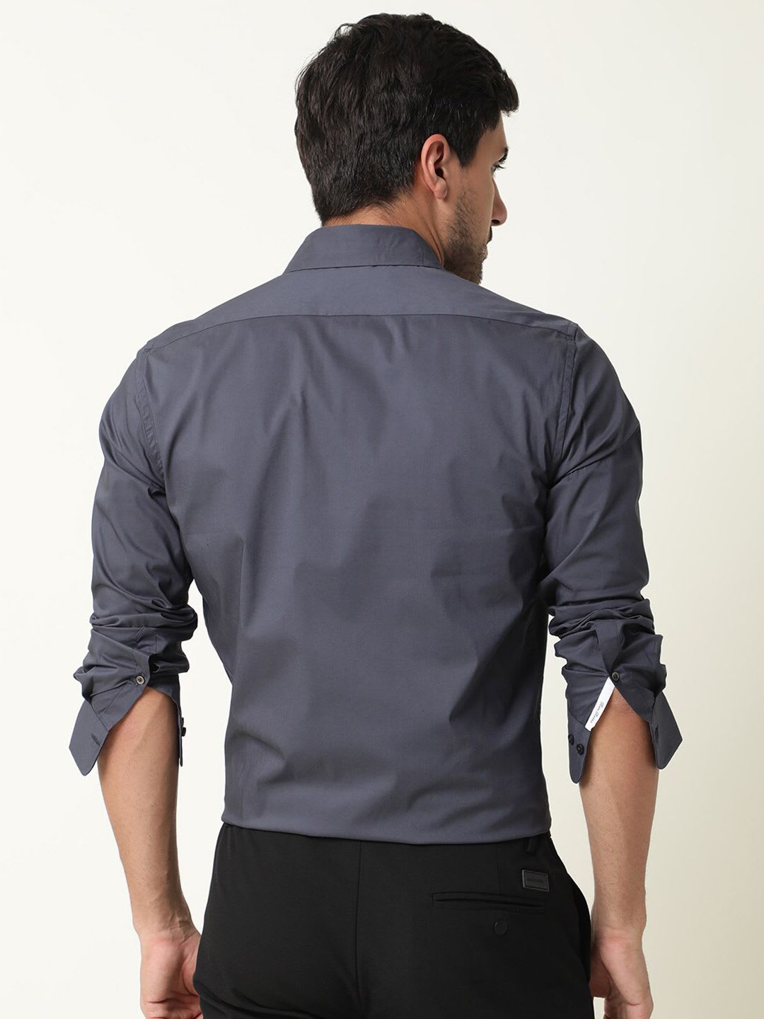 RARE RABBIT Men Benedict Slim Fit Cotton Shirt - right view