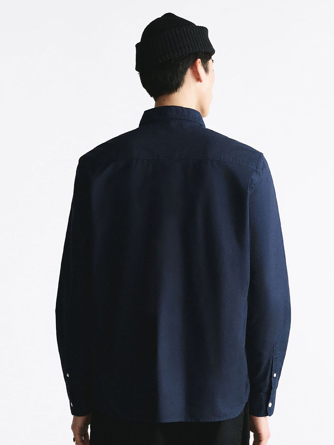 MISCHIEF MONKEY Classic Tailored Fit Button-Down Collar Long Sleeves Cotton Casual Shirt - right view