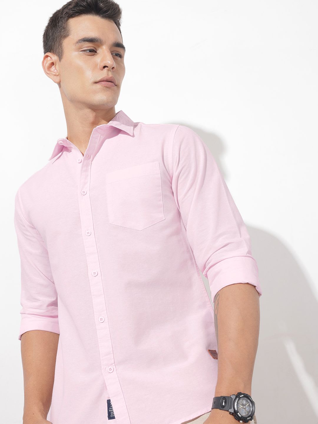Roadster The Roadster Lifestyle Co. Men Premium Linen Cotton Casual Shirt - default view
