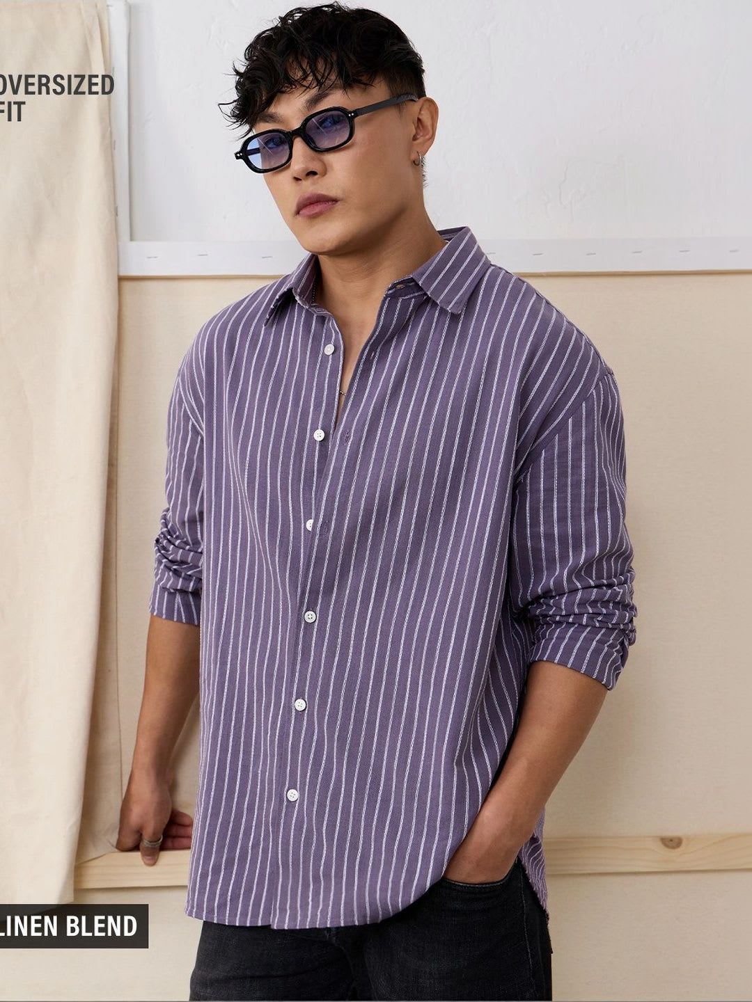 The Souled Store Men Striped Casual Shirt - default view