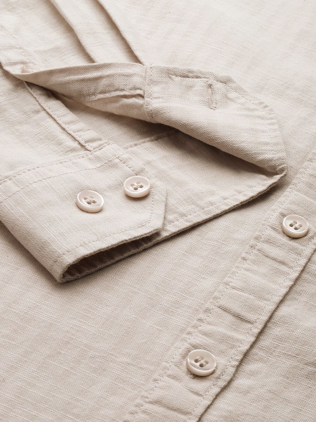 Mast & Harbour Men Standard Opaque Striped Casual Shirt - back view