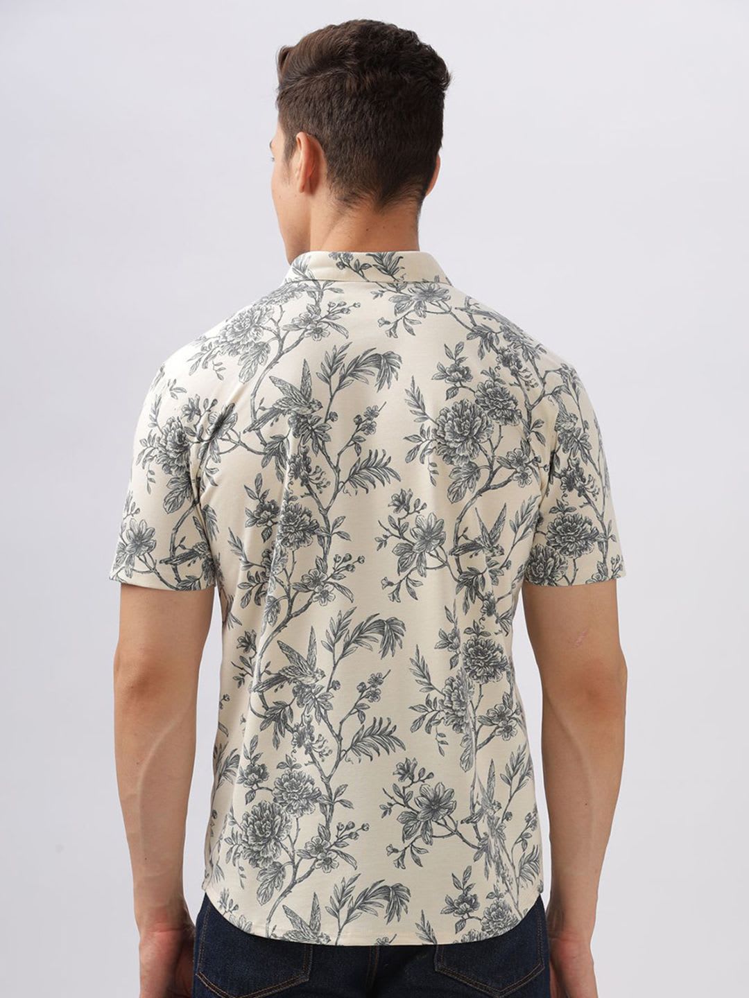 BULLMER Men Standard Opaque Printed Casual Shirt - left view