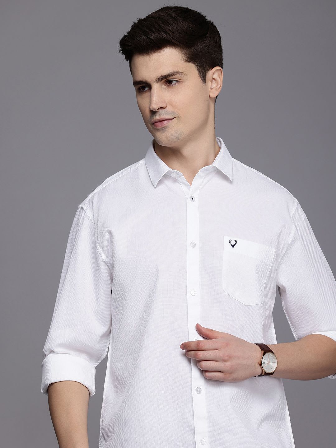 Allen Solly Pure Cotton Casual Shirt - default view