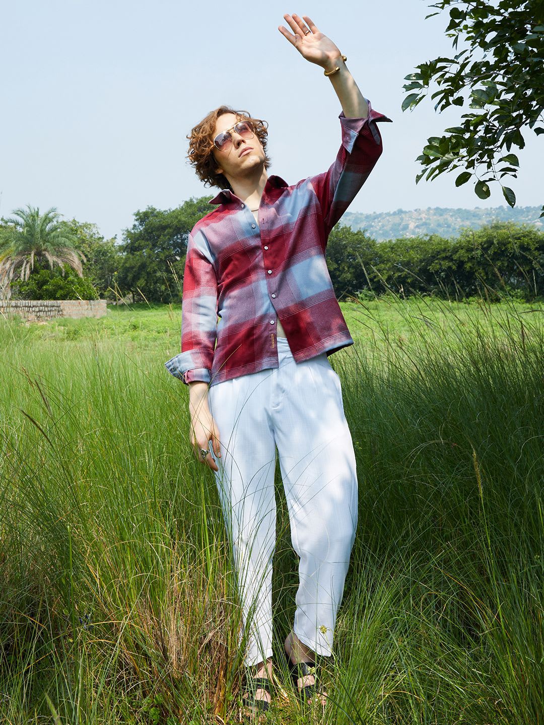 CAHOOT Men Comfort Opaque Checked Casual Shirt - left view