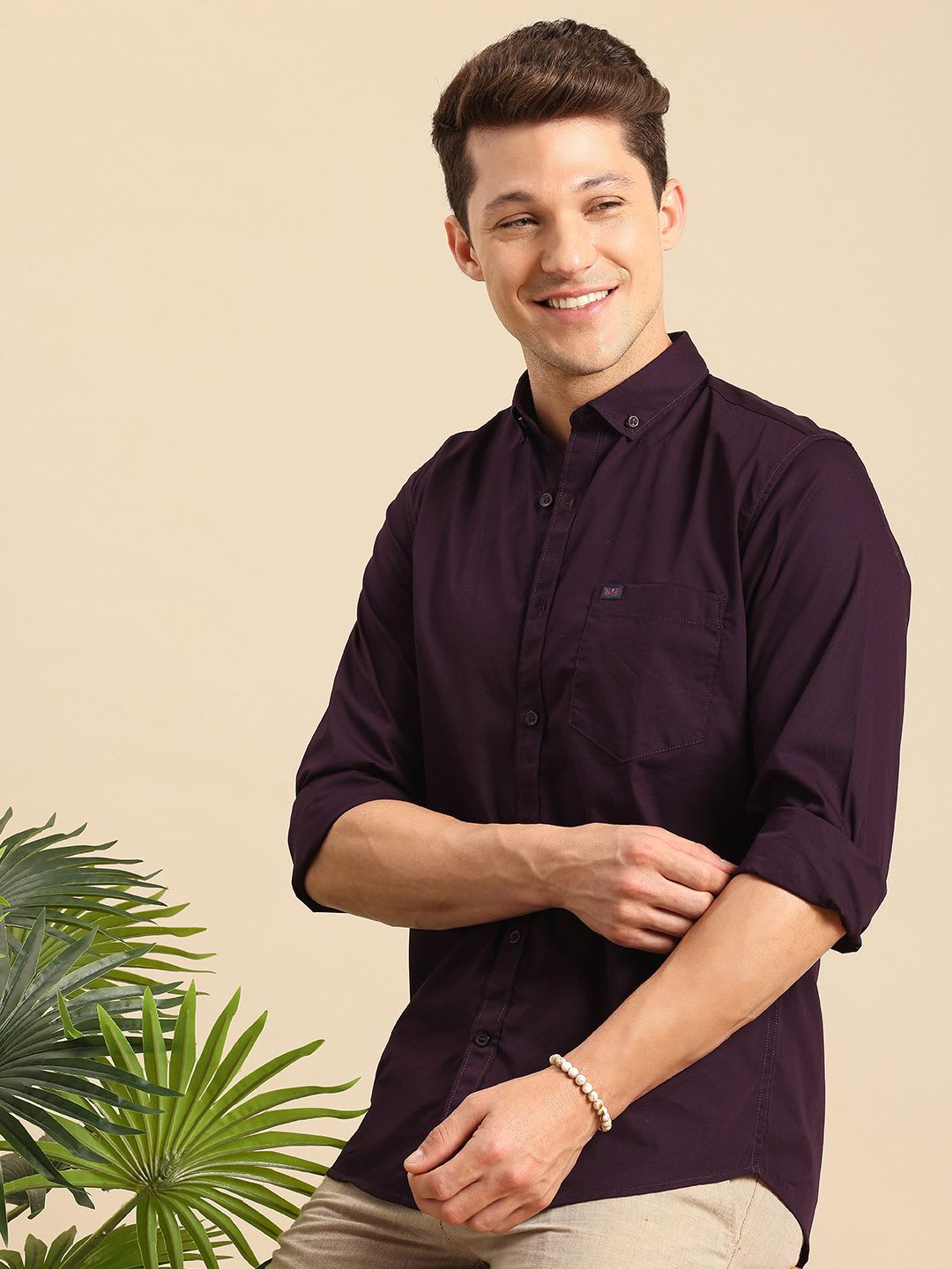 Mast & Harbour Men Standard Cotton Casual Shirt - default view