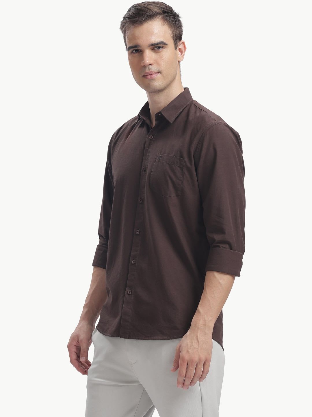 BS BLUE SQUAD Men Slim Fit Casual Shirt - back view
