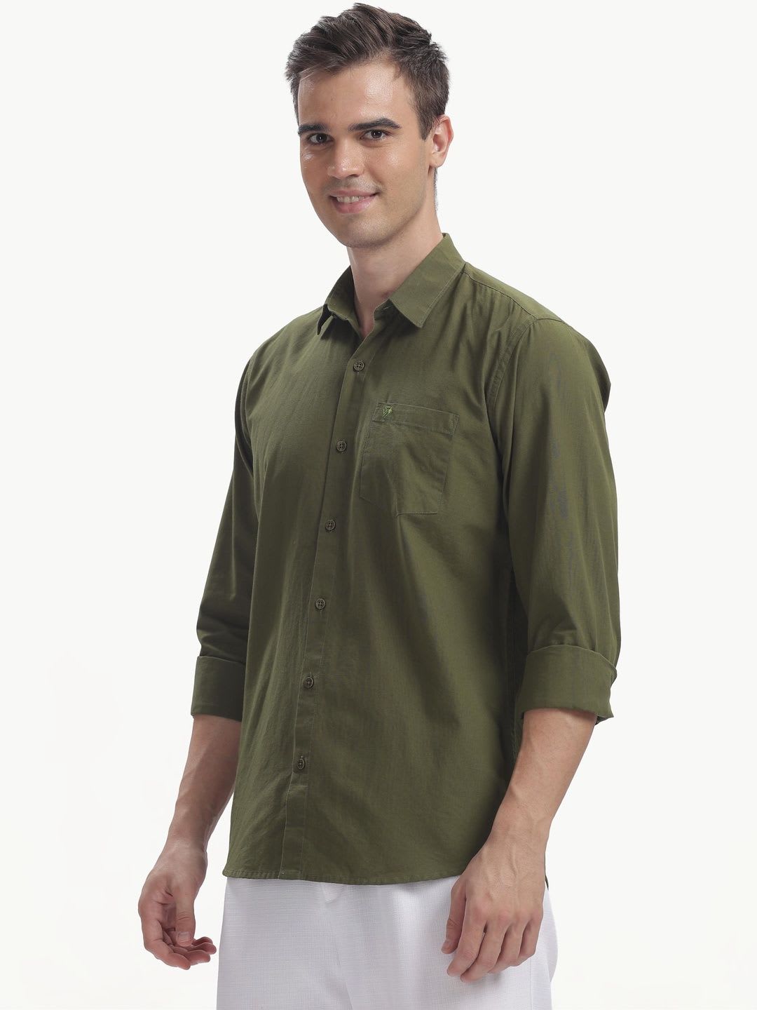 BS BLUE SQUAD Men Slim Fit Casual Shirt - back view