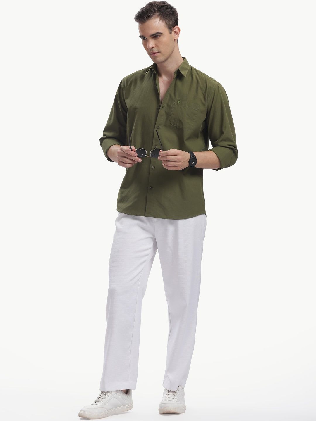 BS BLUE SQUAD Men Slim Fit Casual Shirt - right view