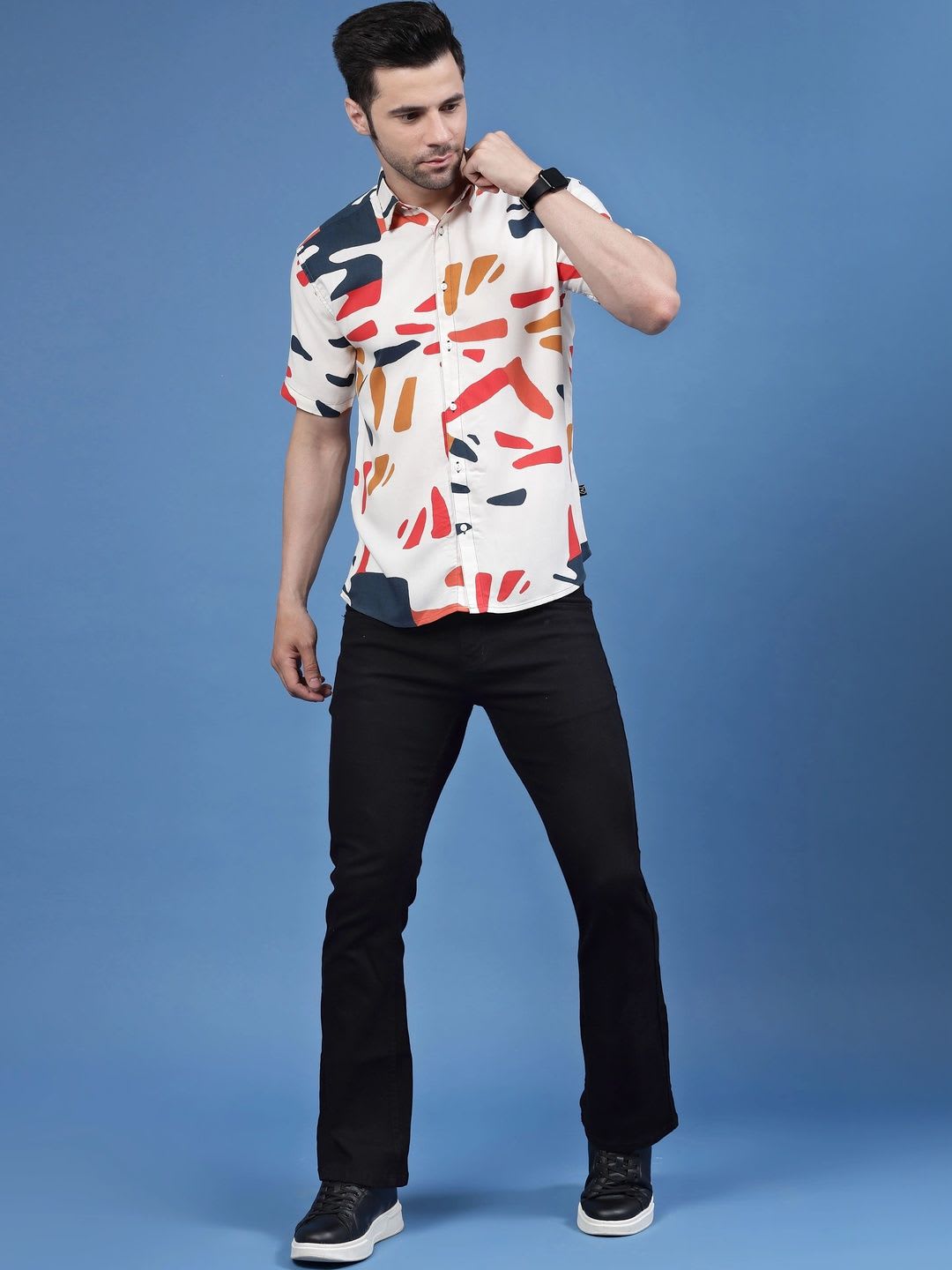 Metronaut Men Classic Printed Casual Shirt - left view