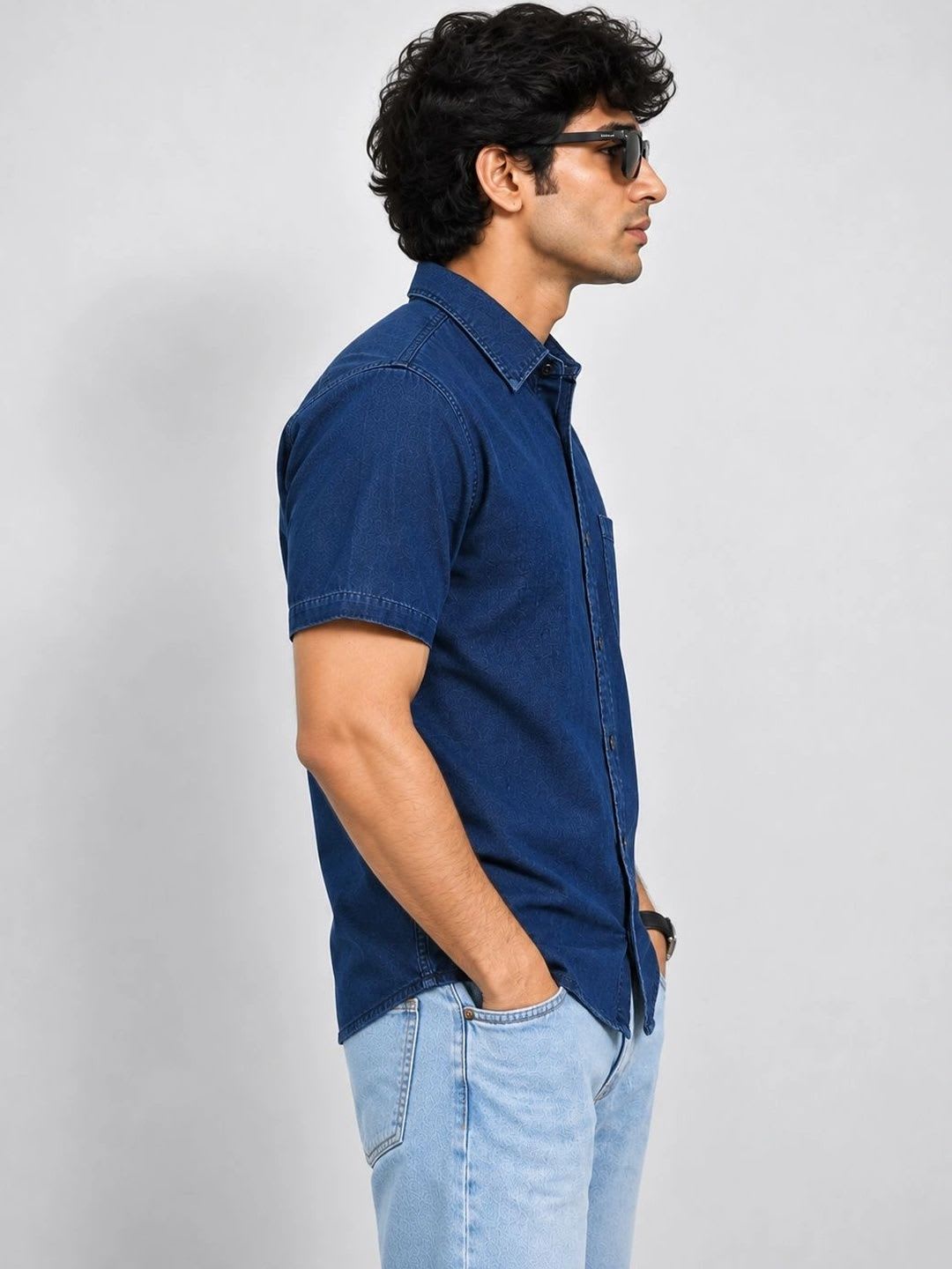 KARTX Men Relaxed Casual Shirt - left view