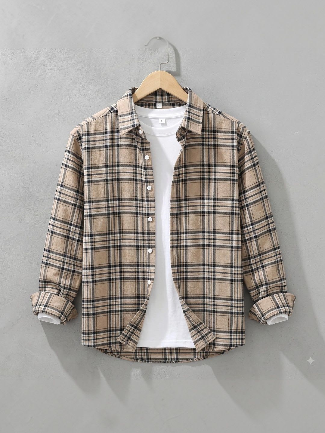 NOTETO Men Checked Casual Shirt - default view