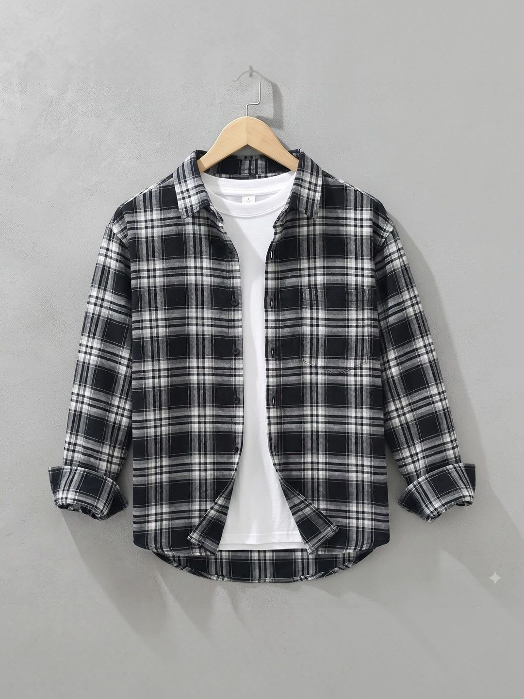 VASALI Men Checked Casual Shirt - default view
