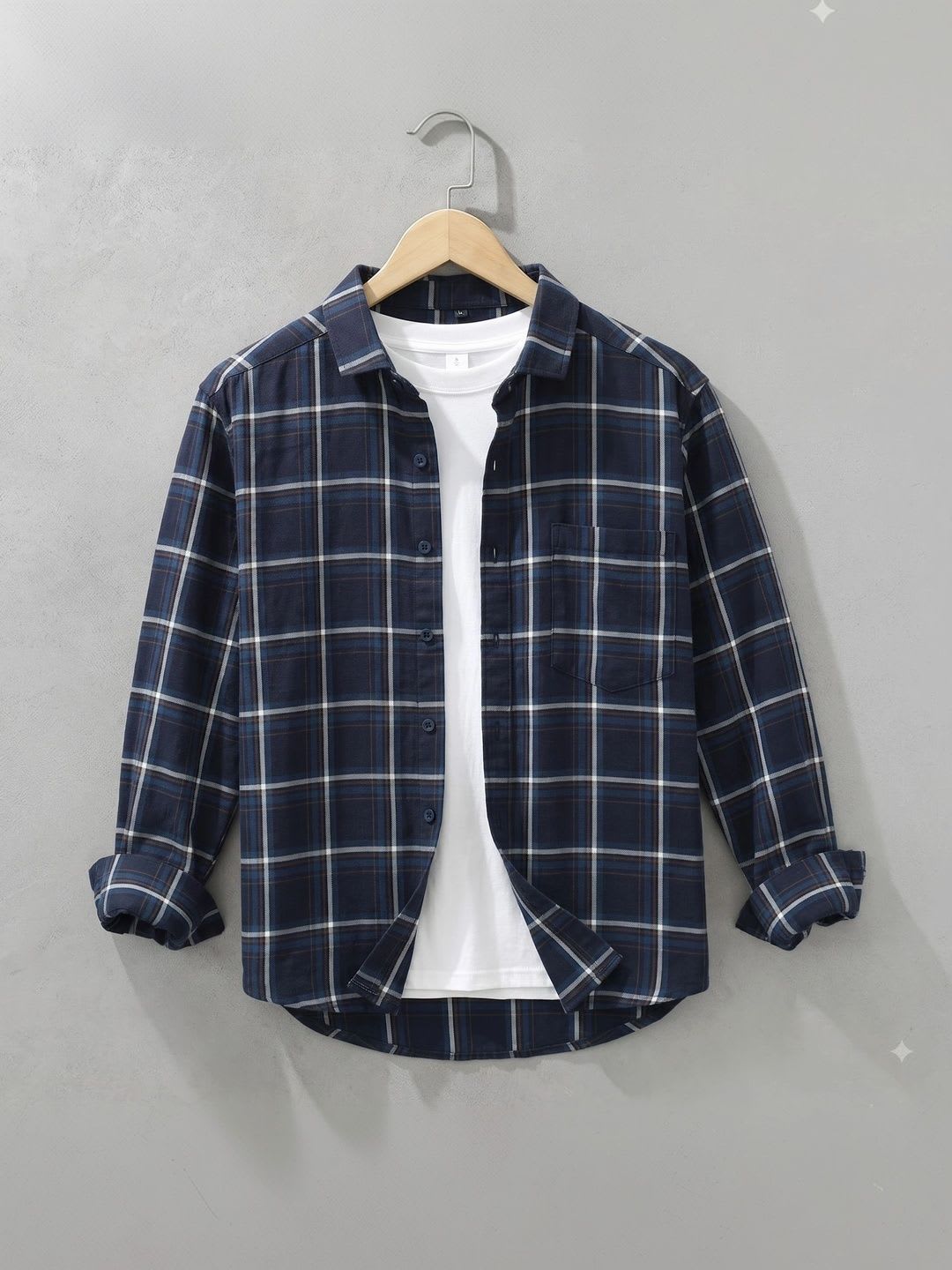 NOTETO Men Checked Casual Shirt - default view