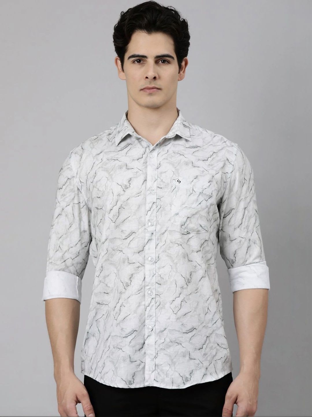 Classic Polo Men Slim Fit Printed Casual Shirt - default view