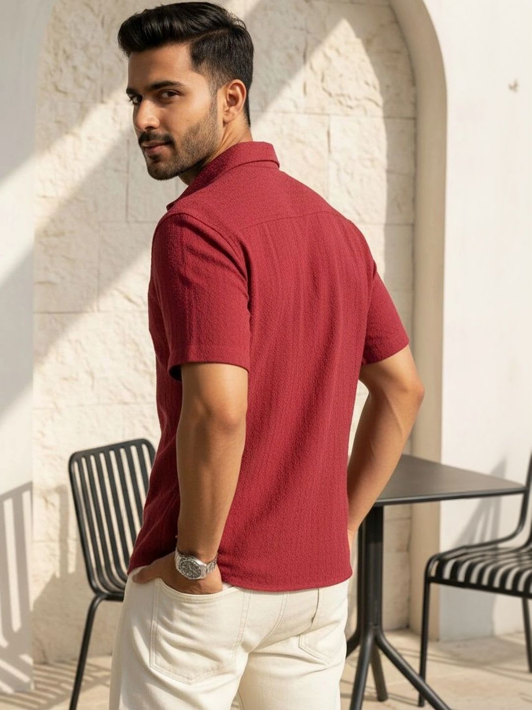 Roadster Men Standard Casual Shirt - back view