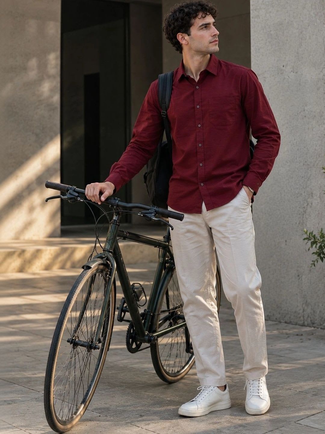 D'AVARRIO Men Relaxed Casual Shirt - right view