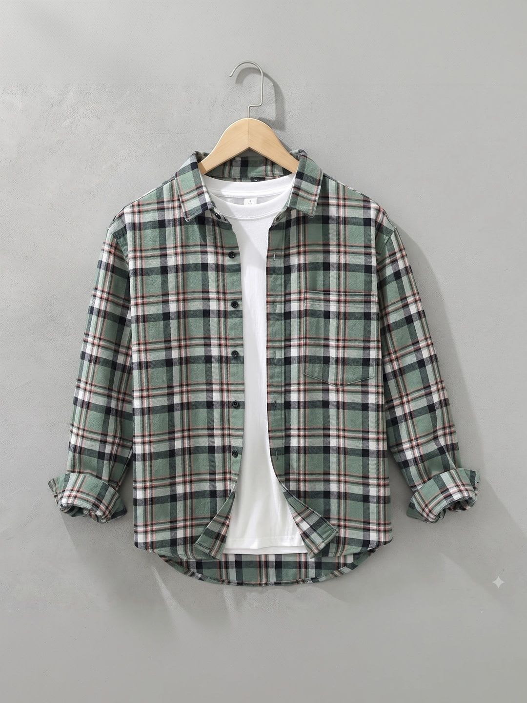 NOTETO Men Checked Casual Shirt - default view