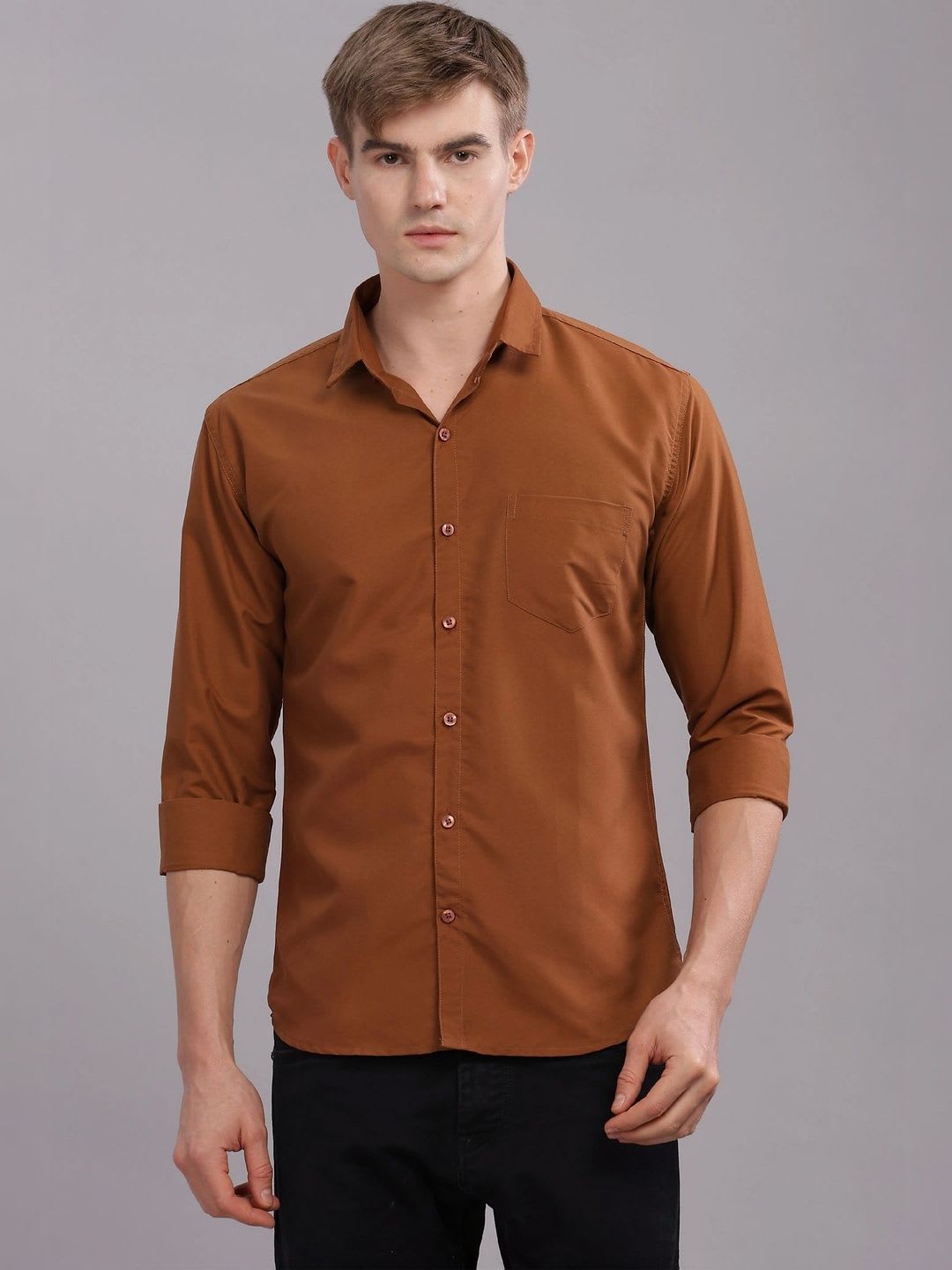 Uzmax Men Standard Slim Fit Casual Shirt - default view