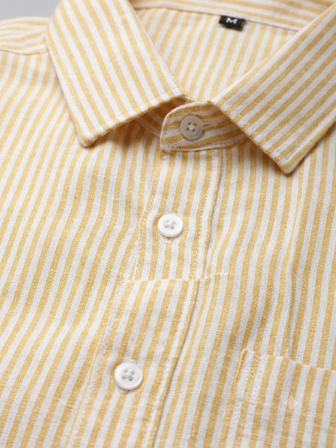 Moda Rapido Men Classic Striped Casual Shirt - back view