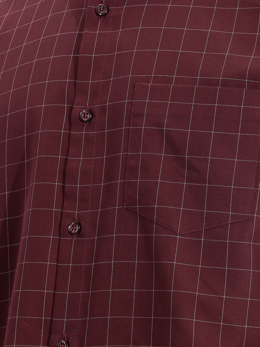 Peter England Men Snug Slim Fit Windowpane Checks Checked Casual Shirt - right view