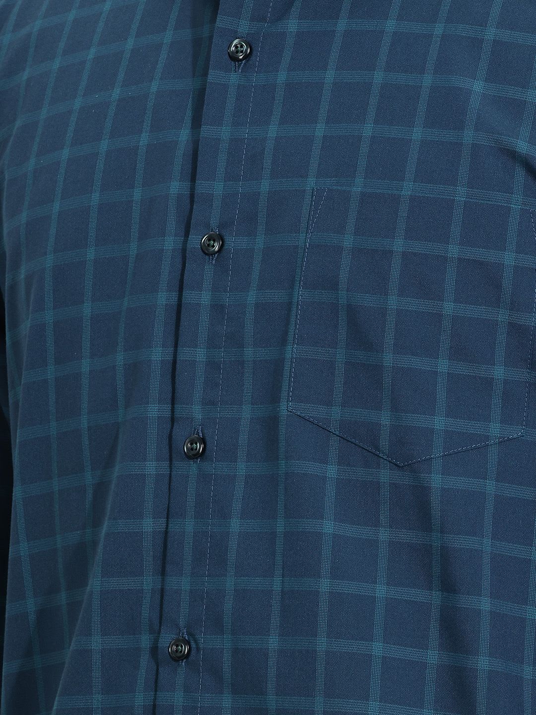 Peter England Men Snug Slim Fit Windowpane Checks Checked Casual Shirt - right view